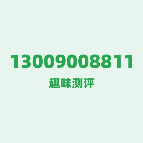 数字逐位赏析:13009008811 的“几何美学”密码 数字逐位赏析:13009008811 的“几何美学”密码