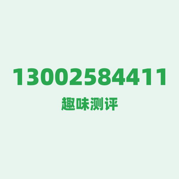 13002584411 数字逐位赏析