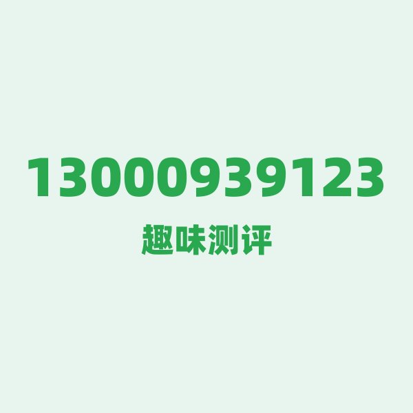 13000939123 号段技术科普
