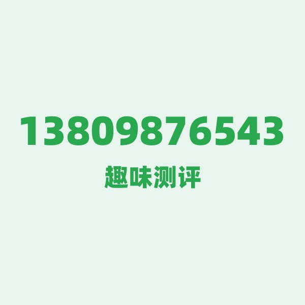 13809876543 号段技术科普