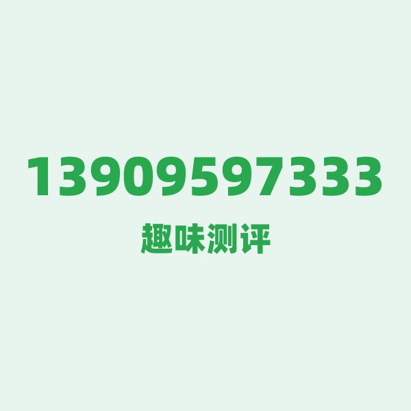 13909597333 一、数字逐位赏析